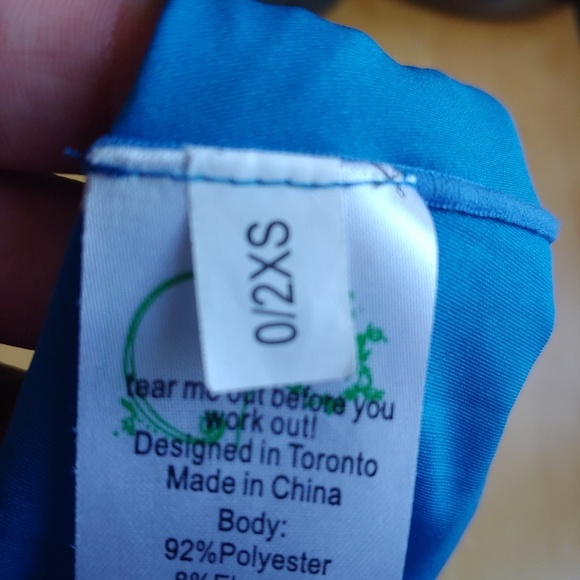 Titika Racerback Tank Top Blue Size XS - Picture 12 of 12